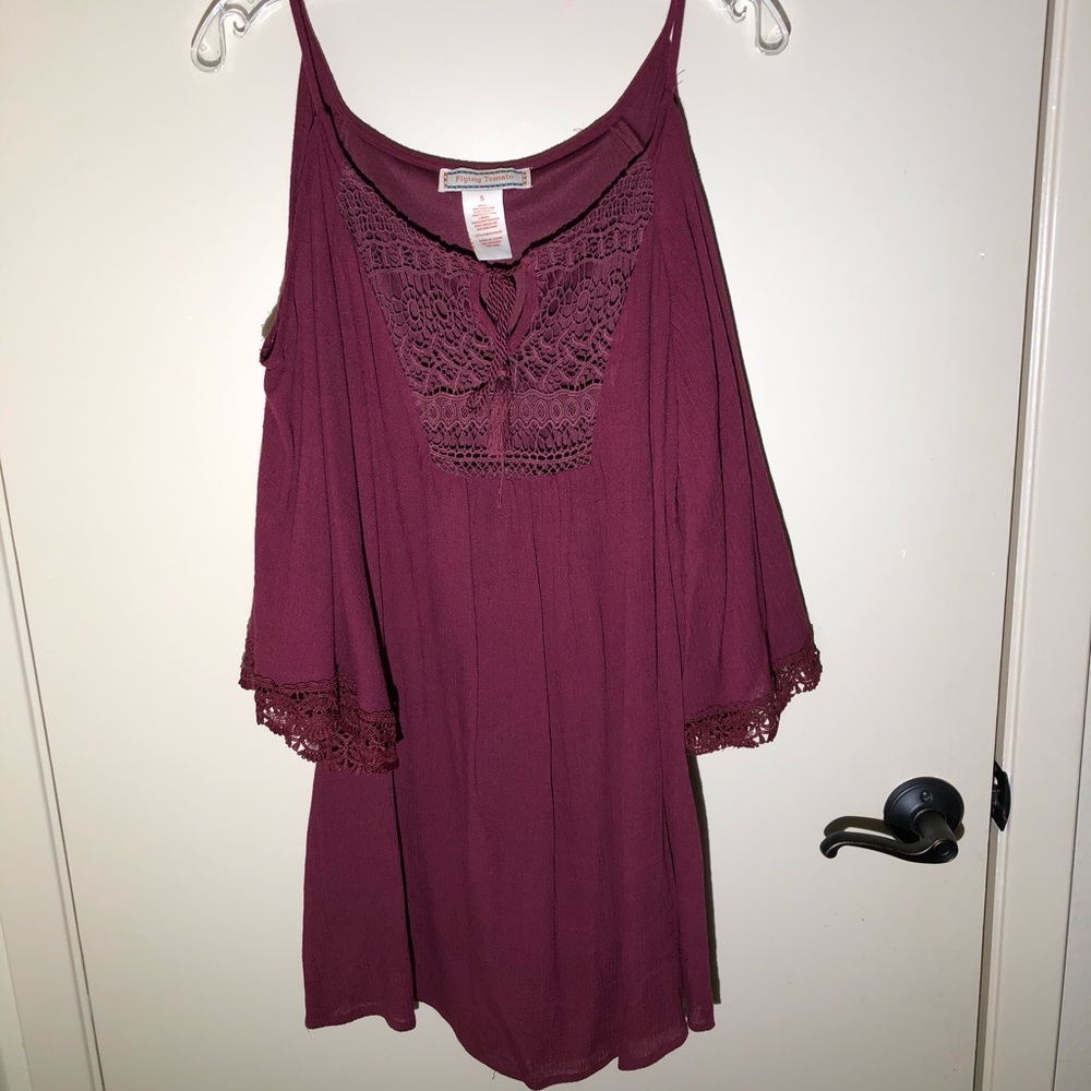 Flying tomato Maroon Dress